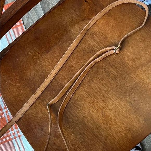 Valentina Cream Crossbody with Tan Trim and Gold Hardware - Picture 14 of 14